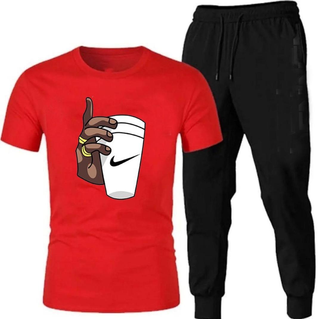 SHORT SALEEVE T SHIRT AND TROUSER