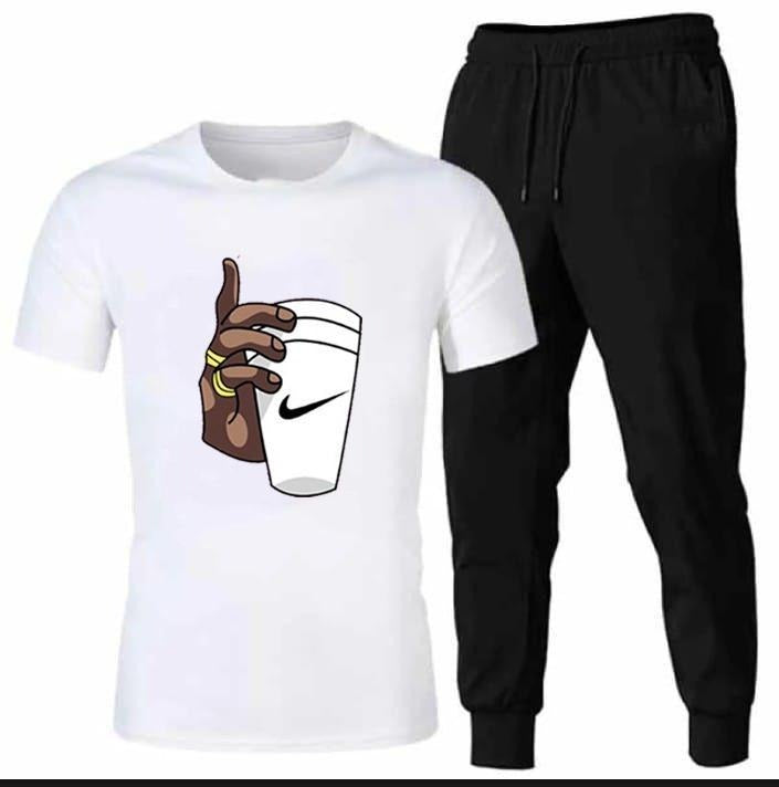 SHORT SALEEVE T SHIRT AND TROUSER